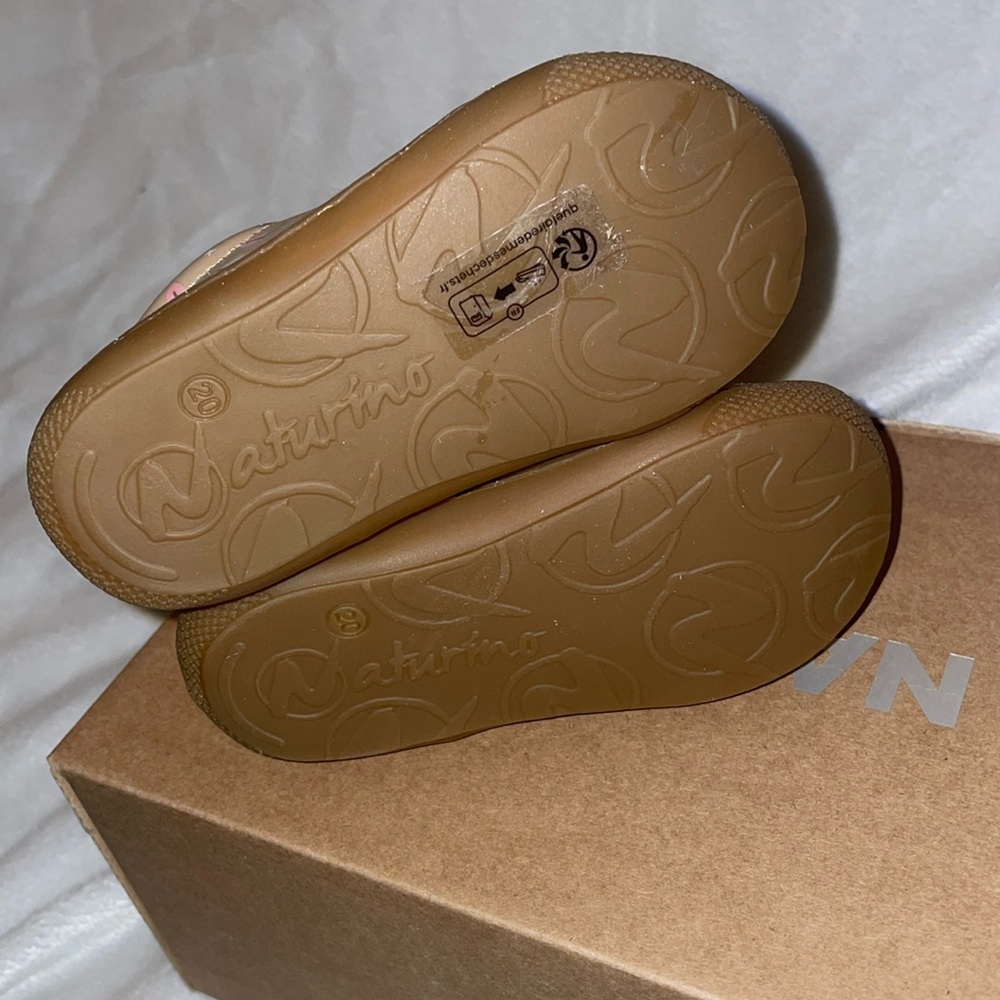 NWT NATURINO COCOON Leather first step shoes in Beige - Picture 13 of 15